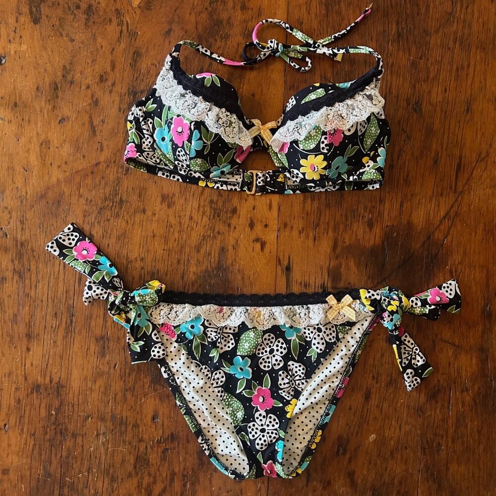 Betsey Johnson Floral Bikini